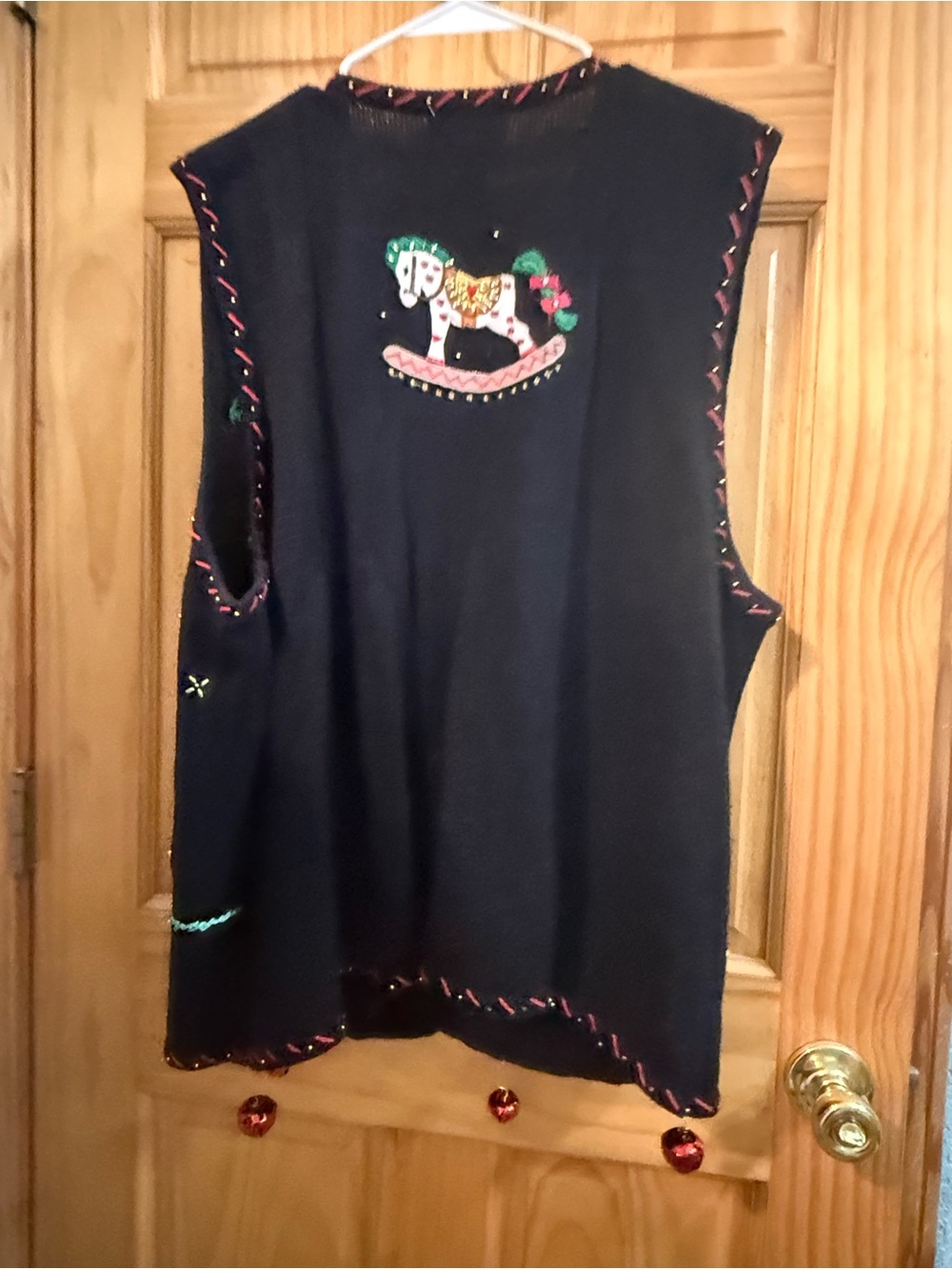 Hampshire studio Holiday Embroidered Vest - Black size 3x - Picture 7 of 8